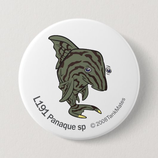 TM-13-L191 Panaque sp. Ronde Button 7,6 Cm (Voorkant)