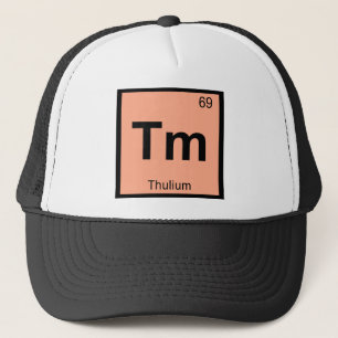 Tm - Thulium Chemie Periodiek Systeem Symbool Trucker Pet