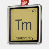 Tm - Trigonometrie Wiskunde Chemie Periodieke Tabe Metalen Ornament (Links)