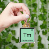Tm - Trouble Maker Chemie Elementsymbool Grappig Sleutelhanger (Hand)