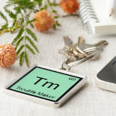 Tm - Trouble Maker Chemie Elementsymbool Grappig Sleutelhanger (Zijkant)