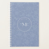 TMC Blue Floral Logo Planner (Voorkant)