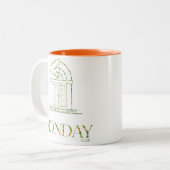 TMC / TMCC Wild voor Nasturtiums II! Tweekleurige Koffiemok (Voorkant links)