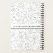 TMC White Floral Logo Planner (Achterkant)