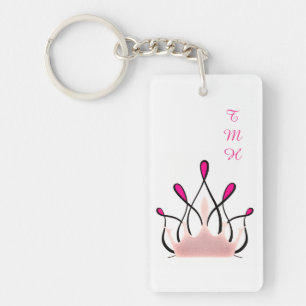 TMH COLLECTIE - Roze Acryl Sleutelhanger