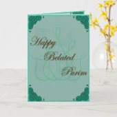 TMH COLLECTIE - Vertraagde Purim Heilige Dag Kaart (Gele Bloem)