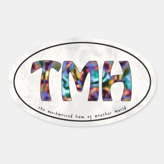 TMH Groovy Motoring Oval Sticker (Voorkant)