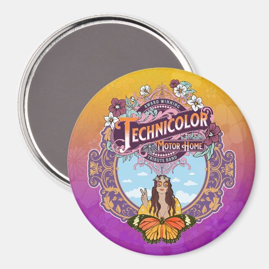 TMH Peace Lady Magneet (Voorkant / Achterkant)