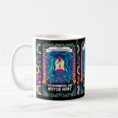 TMH Psychedelic Flower Power Kiss Koffiemok (Links)