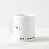 TMI (te veel informatie), TMI Koffiemok (Voorkant links)