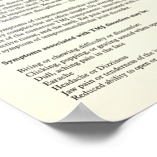 TMJ Poster voor anatomie en spierattachés (Hoek)