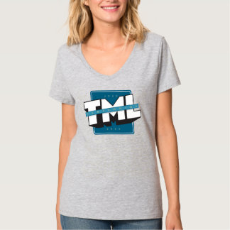 TML honderdjarige vrouwen v nek T-shirt