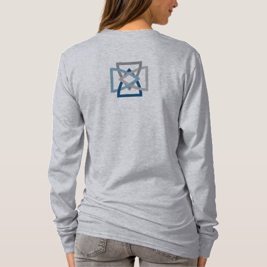 TMP-dames met lange slaapstand T-shirt (Achterkant)