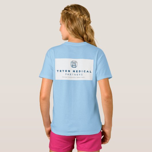 TMP Youth Sport Tek Active Long Meve T-shirt (Achterkant volledig)