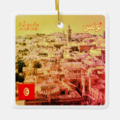 TN013 TUNIS, Tunesië, Afrika, Keramisch Ornament (Voorkant)