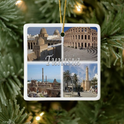 TN018 TUNESIË, Mozaïek, Afrika, Keramisch Ornament (Boom)