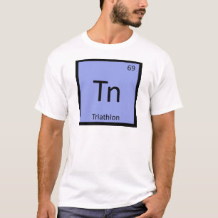 Tn - Triathlon Sport Chemie Periodiek Systeem T-shirt