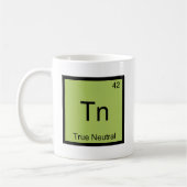Tn - True Neutral Funny Chemistry Element Symbol T Koffiemok (Links)