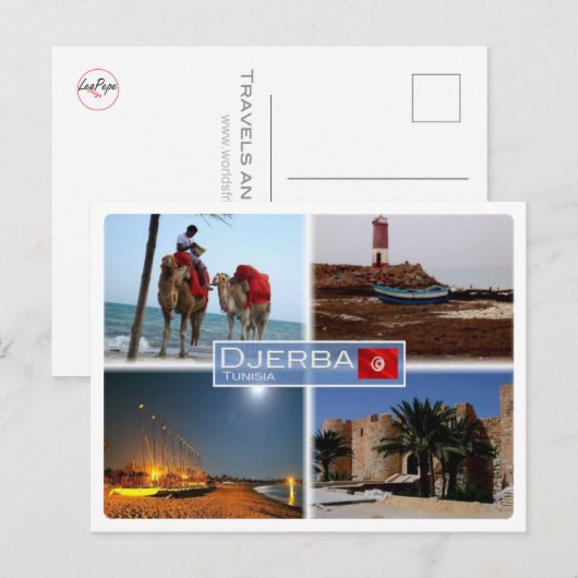 TN Tunesië - Djerba - Briefkaart (Voorkant / Achterkant)