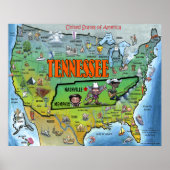 TN USA Map Poster (Voorkant)