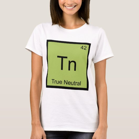 Tn - Ware Neutrale Grappige Scheikunde Element Sym T-shirt (Voorkant)