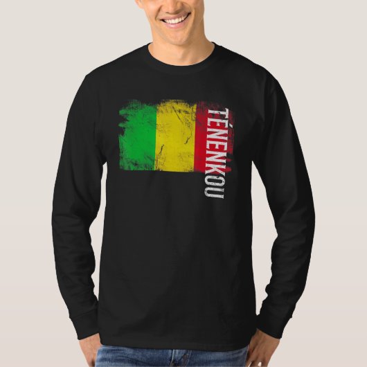 Tnenkou Mali vlag voor Malinese Mannen Kinderen T-shirt (Voorkant)