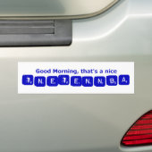 TNETENNBA - Goedemorgen Bumpersticker (Op auto)