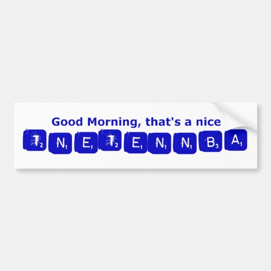 TNETENNBA - Goedemorgen Bumpersticker (Voorkant)