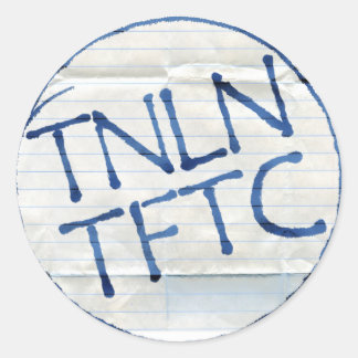 TNLN TFTC-stickers Ronde Sticker