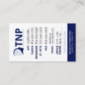 TNP-VERWIJZINGS-KAART VISITEKAARTJE (Voorkant)