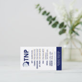 TNP-VERWIJZINGS-KAART VISITEKAARTJE (Staand voorkant)