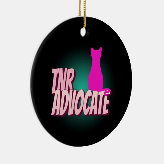 TNR ADVOCATE TRAP NEUTER RELEASE CAT ORNAMENT (Rechts)