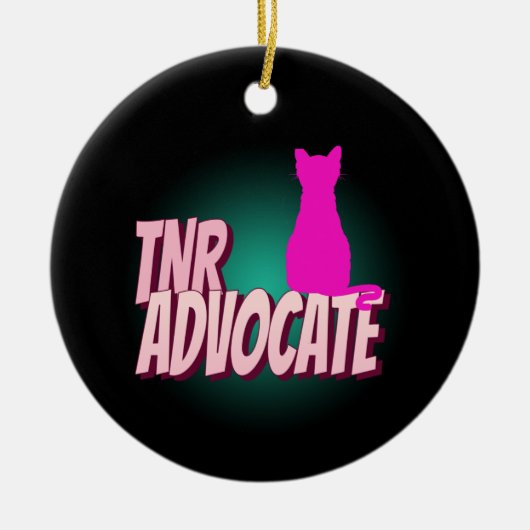 TNR ADVOCATE TRAP NEUTER RELEASE CAT ORNAMENT (Voorkant)