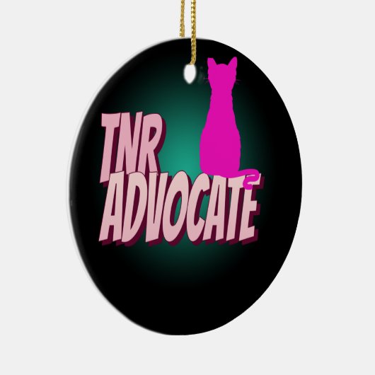 TNR ADVOCATE TRAP NEUTER RELEASE CAT ORNAMENT (Rechts)