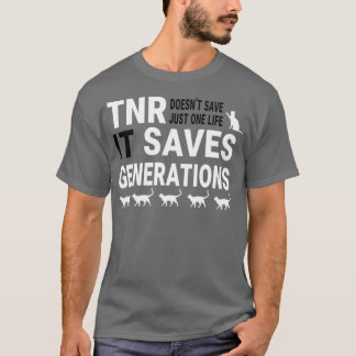 TNR bewaart levens Kat Rescue T-shirt