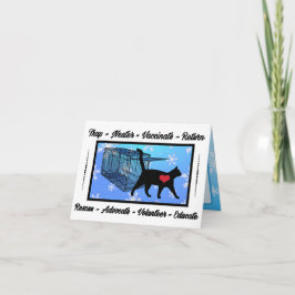 TNR CAT Rescue Trap Neuter Return XMAS Holiday Bedankkaart