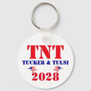 TNT Campagne Tucker & Tulsi 2028 VS President Sleutelhanger