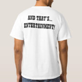 TNT "EN DAT IS ENTERTAINMENT"-shirt T-shirt (Achterkant)