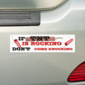 TNT (explosief) Bumpersticker (Op auto)