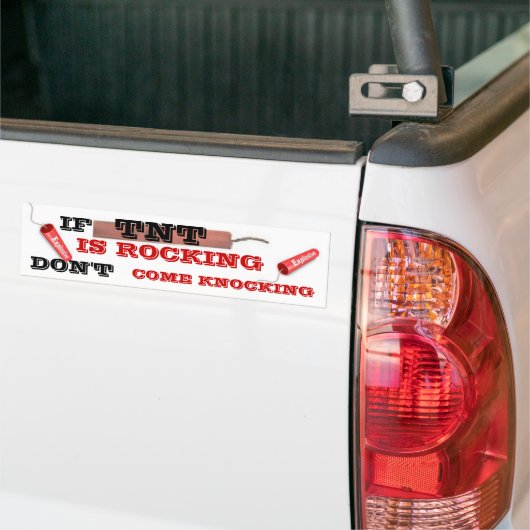 TNT (Springstof) Bumpersticker (Op Truck)