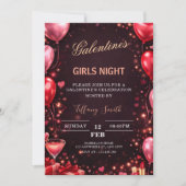 to a girl's night out on Valentine's Day Kaart (Voorkant)
