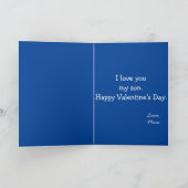 To a son on Valentine's Day Tiger Kaart (Binnen)