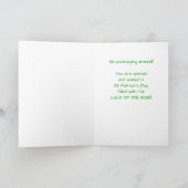 To A Special Cousin, St. Patrick's Day Monkey Kaart (Binnen)