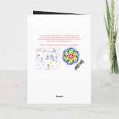 "To an Amazing Being" Verjaardag Kaart (Achterkant)