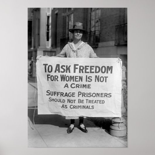 To Ask Freedom For Women Is Not A Crime Poster (Voorkant)