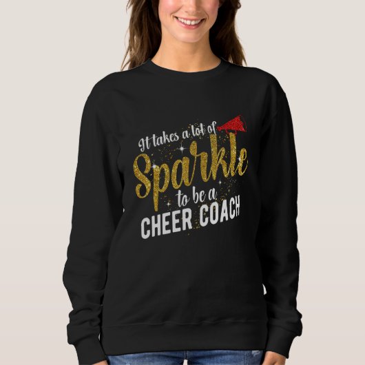 To Be A Cheer Coach Cheerleader Coach Trui (Voorkant)