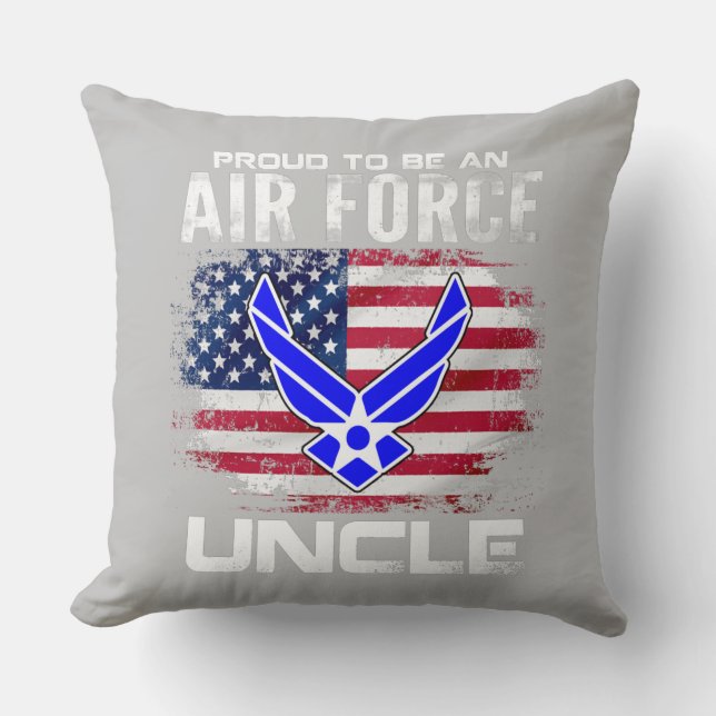 To Be An Air Force Uncle With American Flag Kussen (Voorkant)