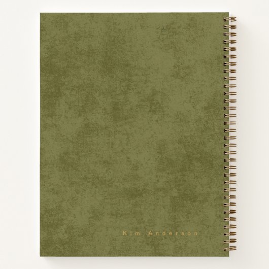 'To Be Continued' Personalized Green Notebook* Notitieboek (Achterkant)
