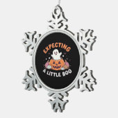 To Be Expecting Little Boo Tin Sneeuwvlok Ornament (Rechts)