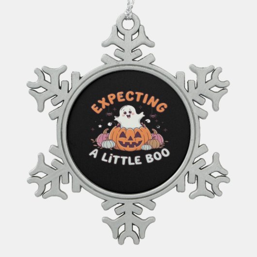 To Be Expecting Little Boo Tin Sneeuwvlok Ornament (Voorkant)